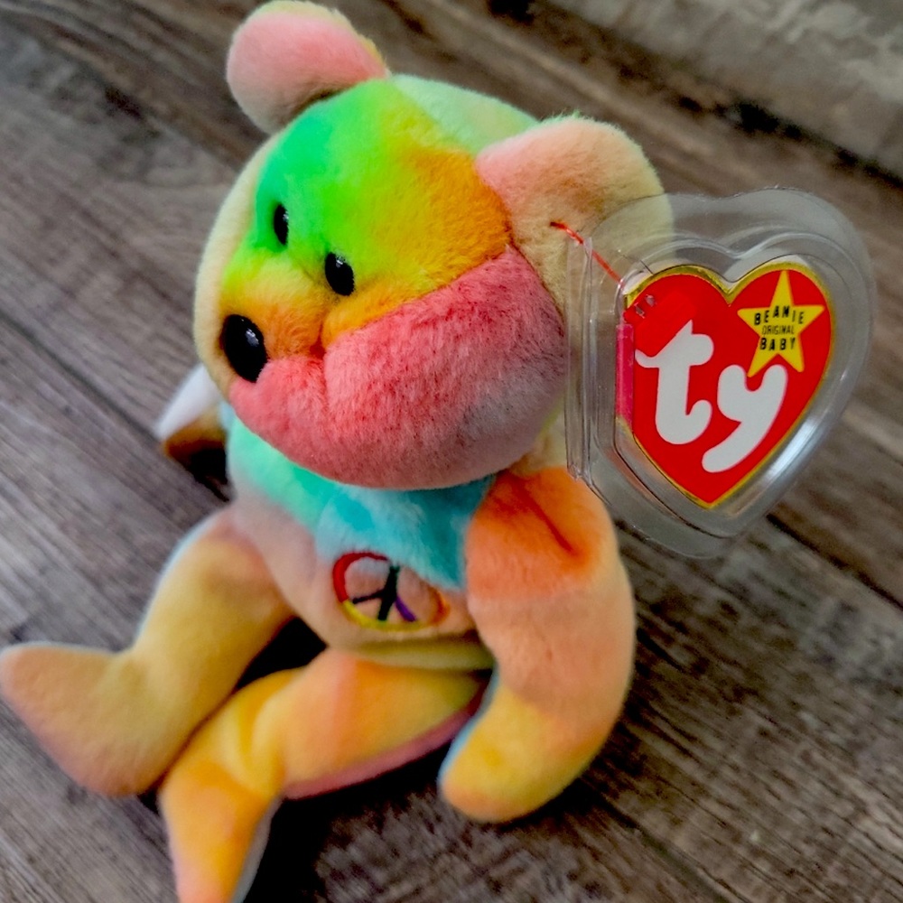 🚨 3/15 SALE 🚨 Vintage 1999 Ty beanie babies " peace" RARE